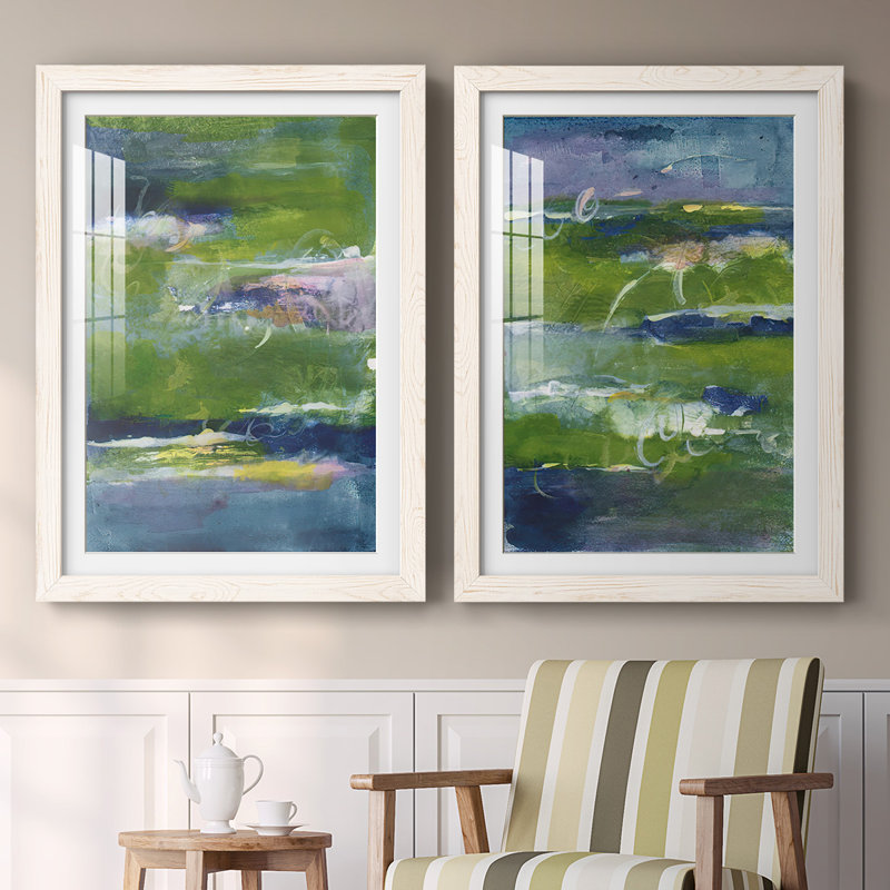 «Bales Of Color I», reproduction de photo sur toile 2 pièces, H 27,5 po x l 75 po x P 1,5 po, Blanc