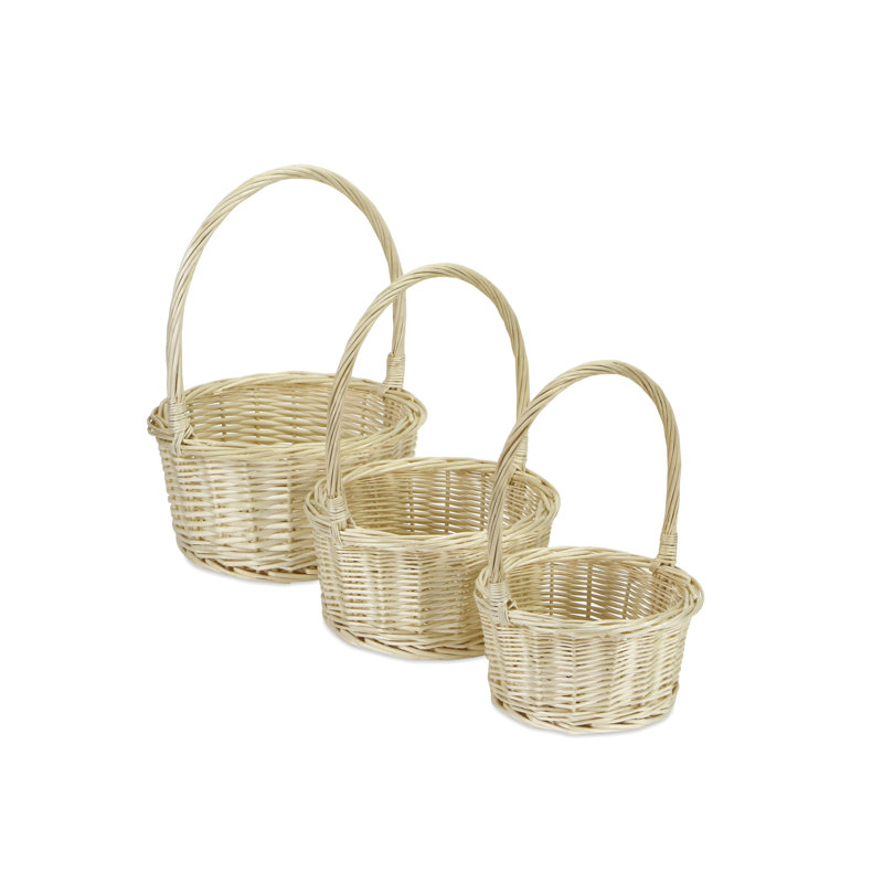 Bay Isle Home™ Wicker Decorative Basket, Light Brown