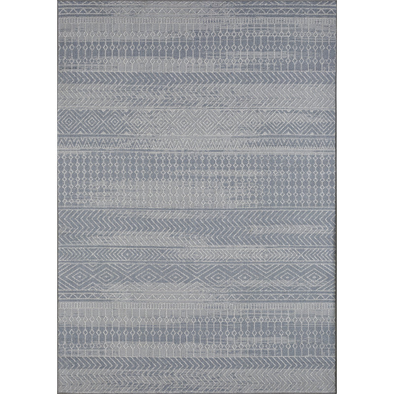 Tapis bleu Jacorius Destiny Canderz, Rectangle 6 pi 7 po x 9 pi 2 po