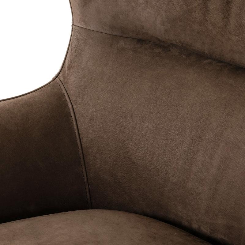 Mardell Swivel Chair-Nubuck Cigar