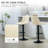 Styner Swivel Upholstered Adjustable Height Counter Stool with Metal Frame-694646132