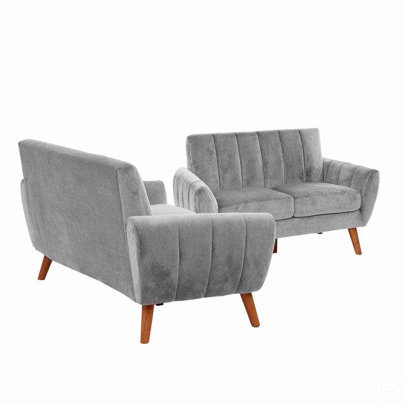 Sofa Set - 2Pc Set, Light Gray