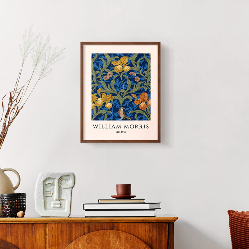 William Morris, reproduction d'art encadrée XVIII, Naturel, H 14 po x l 11 po