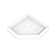 DreamLine DreamStone 36 in. D x 36 in. W Base and Wall Kit in White Modern Subway Pattern