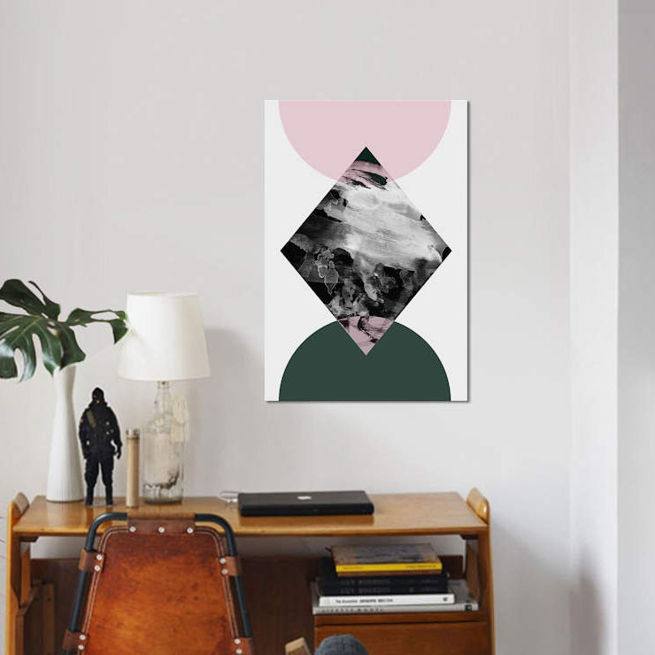 «Minimalisme XXI», impression sur toile, H 8 po x l 12 po x P 0,75 po, Toile tendue, Pas de tapis