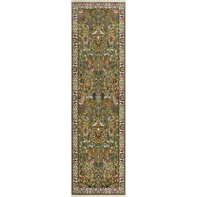 Tapis traditionnel Kelayeh couleur lierre