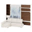 Lit escamotable avec armoire de rangement, tablettes ouvertes, façade de canapé et port USB pour un gain d'espace au sol.-1508674978