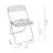 Folding Table Folding Chair Set, Foldable Table Foldable Clear Chair-100483527