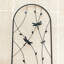Ensemble de 4 treillis de jardin en métal antirouille de 19,7 po pour plantes grimpantes support de fleurs extérieur noir-112835512
