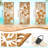 Wooden Palm Leaf Mural