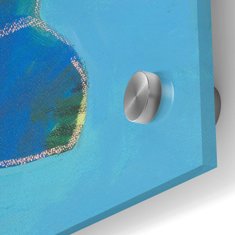 «Sand Harbor Lake Tahoe 4» par Jan Weiss, art mural en verre acrylique, H 36 po x l 36 po x P 0,2 po