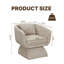 Fauteuil d'appoint pivotant en chenille moderne-694370555-689267909