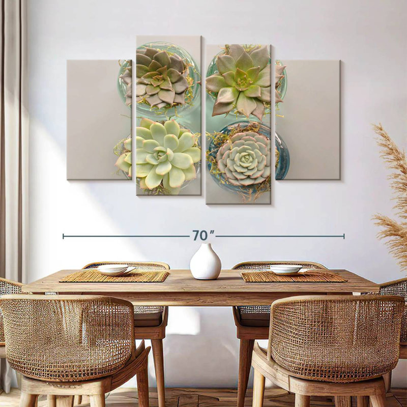 Succulent Pots, 42" H x 68" W