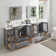 Karson 96'' Double Bathroom Vanity with Ceramic Top with Mirror