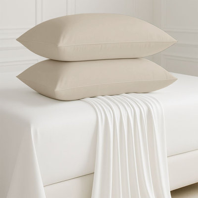 Kandis 100 Microfiber Brushed Plain Envelope Style Pillow Case/Cover