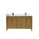 Meuble-lavabo 60 po avec lavabo double et trou pour robinet, meuble-lavabo avec 4 portes et 6 tiroirs en chêne désert