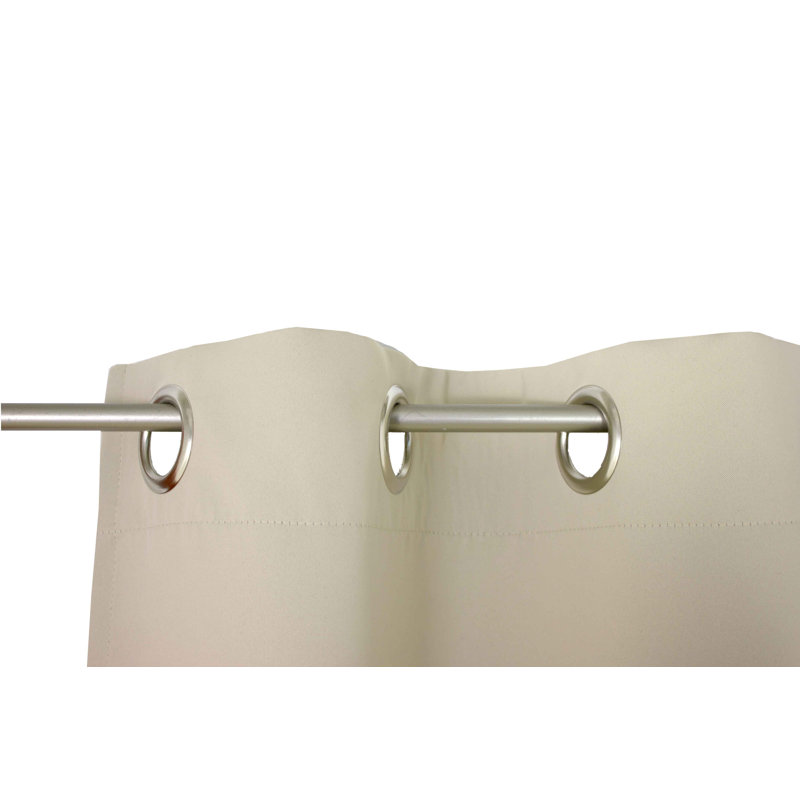Zoee Eyelet Blackout Curtain, Beige, 145cm Width x 180cm Drop