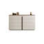 Armoire de rangement en cuir selle 47 tiroirs 47,24 po-130583915