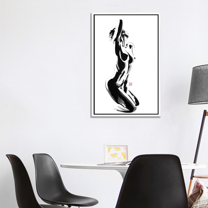 In The Light by Péchane - Painting on Canvas, White Framed, 101.6 cm H x 66.04 cm W