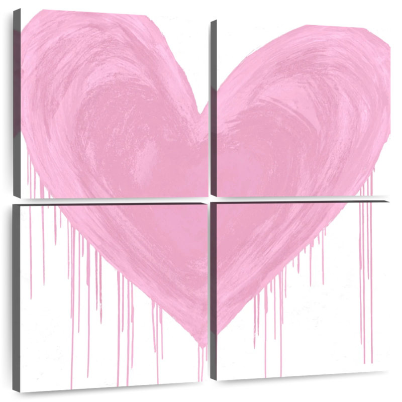 Hardie Big Hearted Pink, 38" H x 38" W
