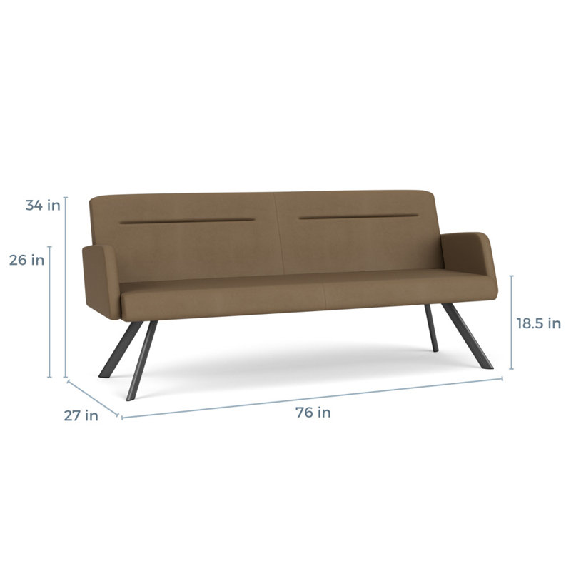 Pieds de canapé Willow, Yes, Gris anthracite, Patriot Plus taupe - vinyle