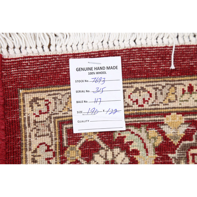 One-of-a-Kind 4'0'' X 6'3'' New Age Area Rug in Red