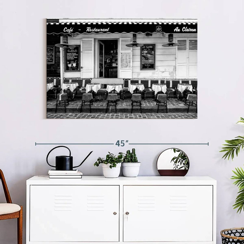 Lilie Paris Cafe Restaurant, 32" H x 48" W