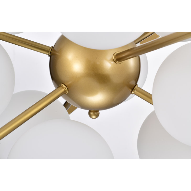 Luminaire suspendu sphérique Spoutnik à 9 lumières