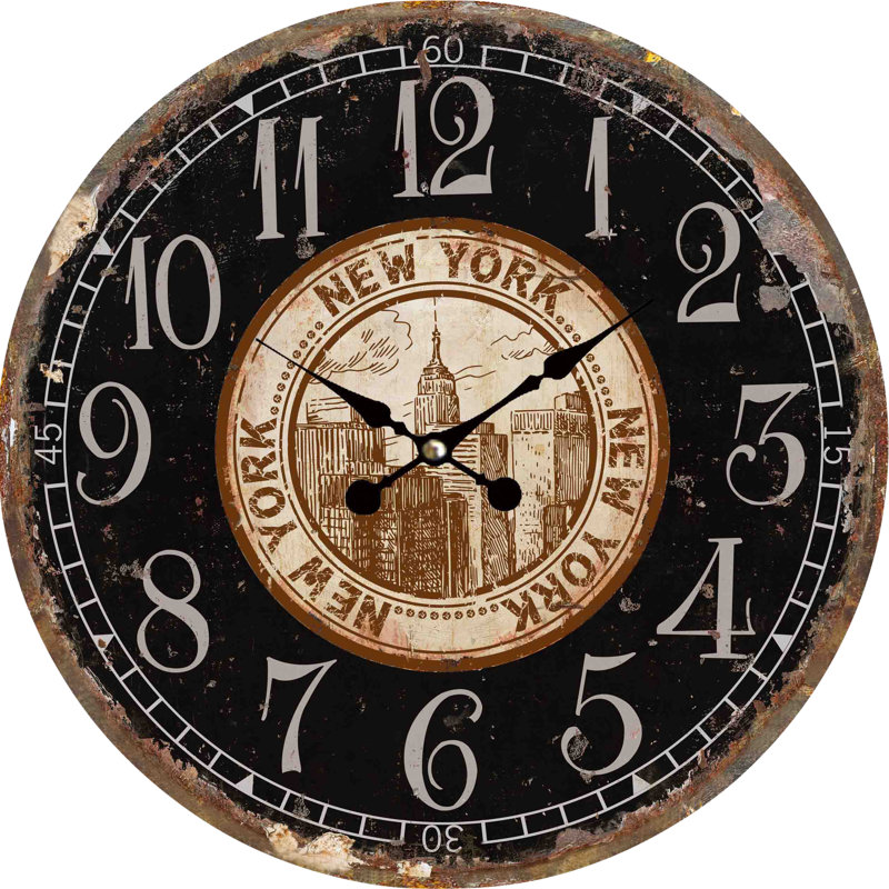Serena Wood Wall Clock