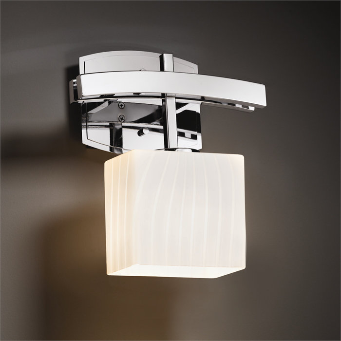 Casson LED Armed Sconce, Dark Bronze, Opal