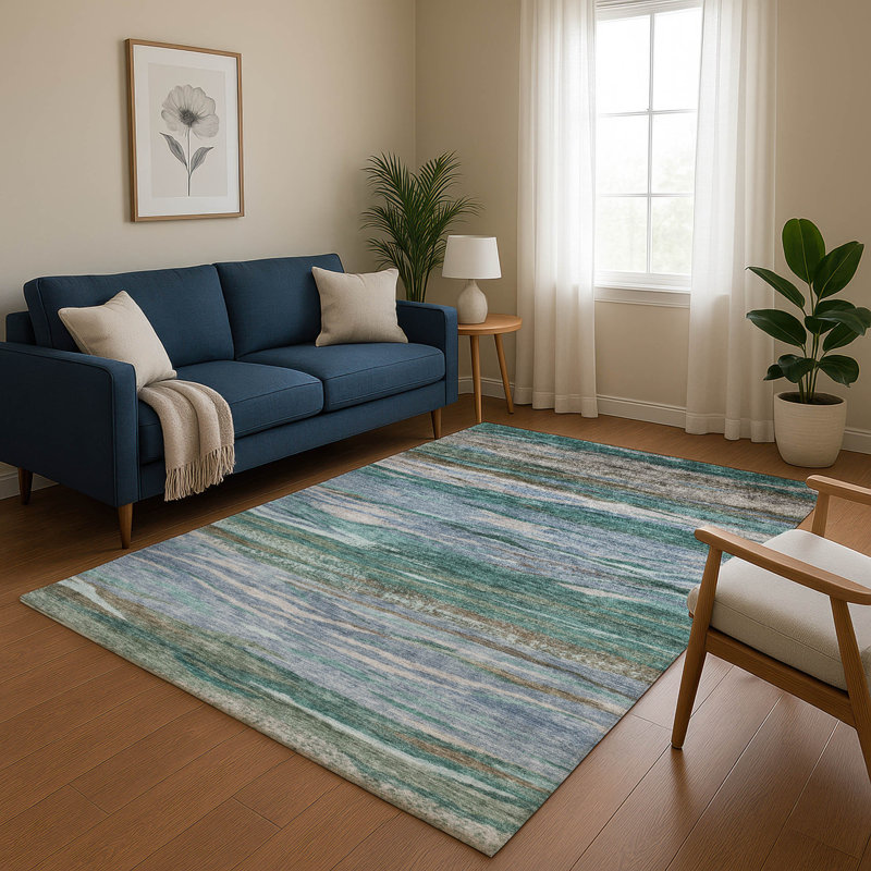 Tapis de qualité supérieure lavable à la machine Alaina AMF1933, Rectangle 10 pi x 14 pi