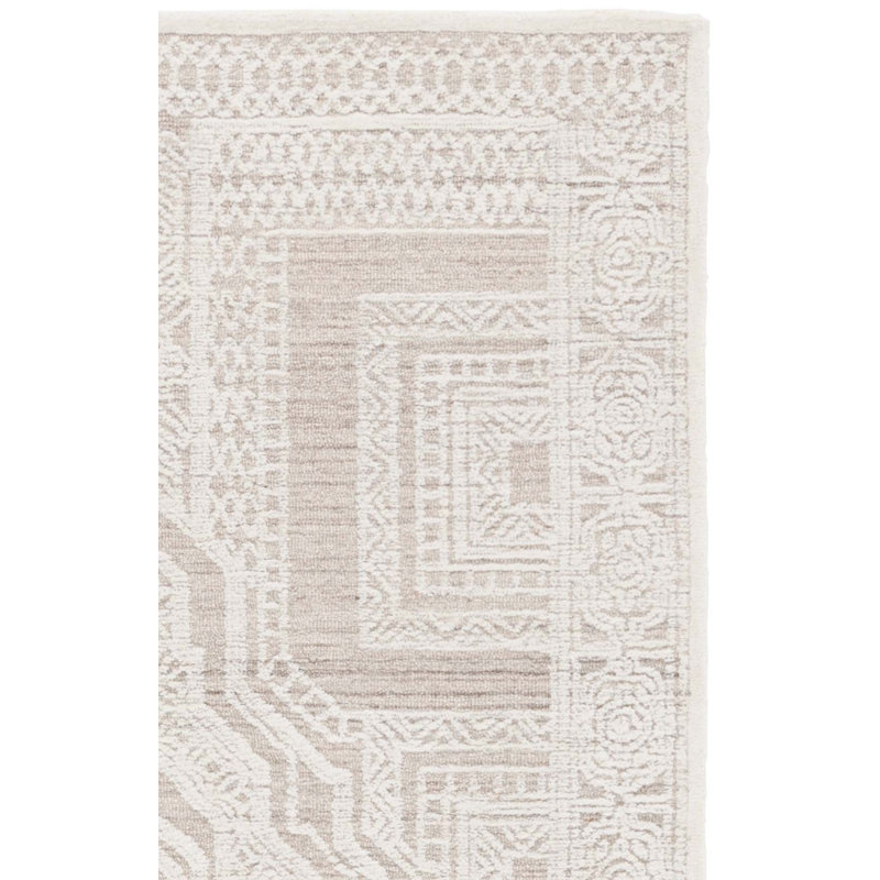 Feder 142 Hand Tufted Wool Pile Oriental Rug, Rectangle 4' x 6'
