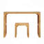 Ensemble de table et banc de salle à manger en pin naturel
