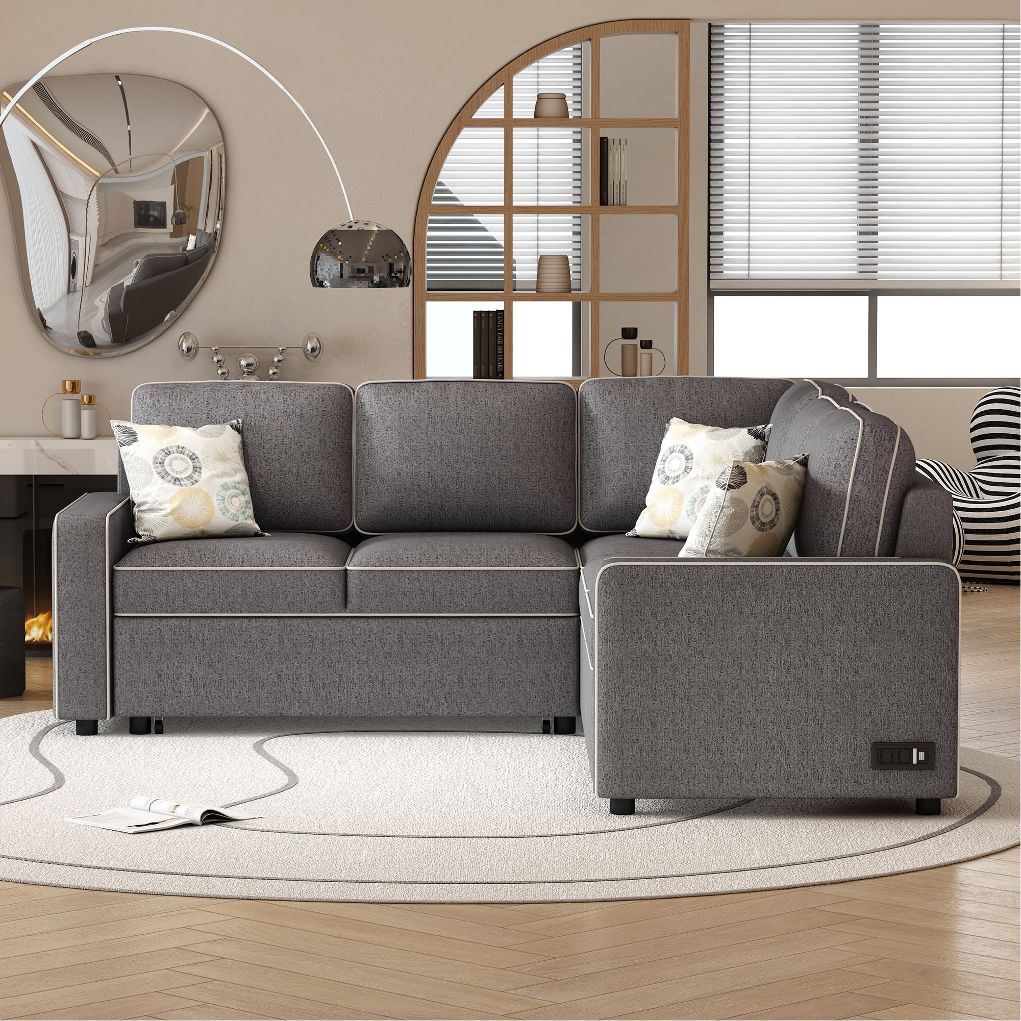 Latitude Run® Rubani Upholstered Sectional Wayfair