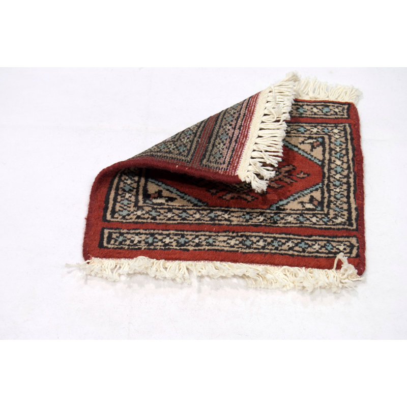 Ozgur   Oriental Hand Knotted 30cm X 30cm Area Rug