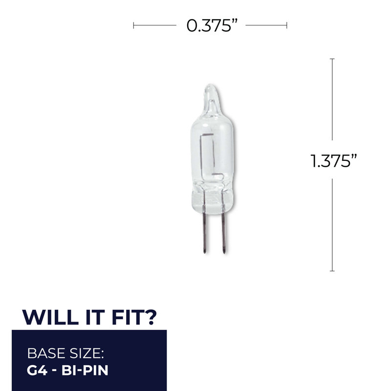 Ampoule 5 W à culot variable au xénon / Krypton 5W (2800K) G4 / base à deux broches, 10W, 100