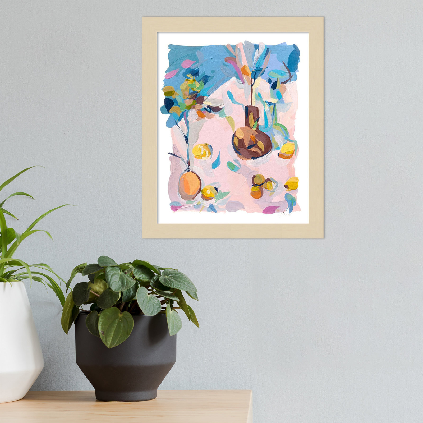 Still Life by Joanne Hastie, 11" W x 13" H, Brown