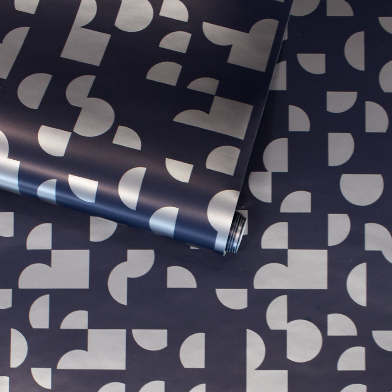 Papier peint adhésif Mod Geo, Bleu
