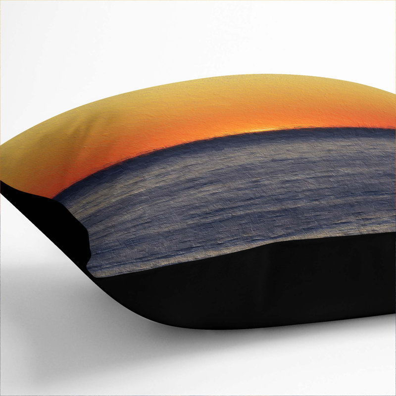 Square Throw Cushion, 55cm H x 55cm W x 20cm D, Black
