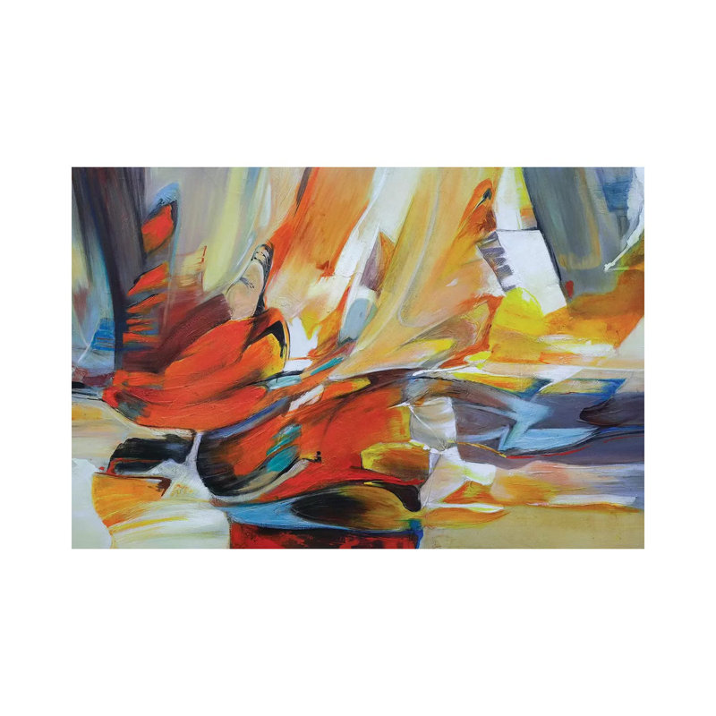 Amanecer Ocre I 1 Piece Wrapped Canvas Painting, 66.04 cm H x 45.72 cm W x 3.175 cm D