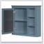 Armoire de rangement murale avec miroir, 30 po x 28 po, design moderne avec 3 tablettes ouvertes et intérieur réglable-981622023