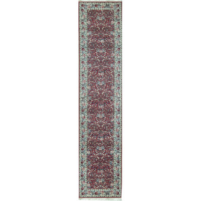 Wool Oriental Area Rug in Rust