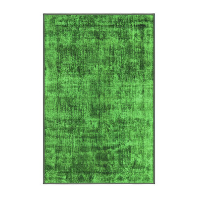 Emitt Chenille Washable Abstract Indoor Rug