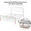 Structure de lit plateforme grand / double avec tête et pied de lit, 4 tiroirs de rangement, aucun sommier nécessaire-572701510