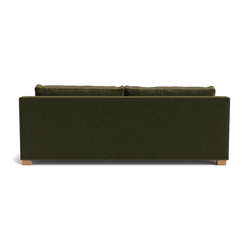 Keaton Slope No Nail 84 Sofa, Performance Velvet - Balsam, Natural