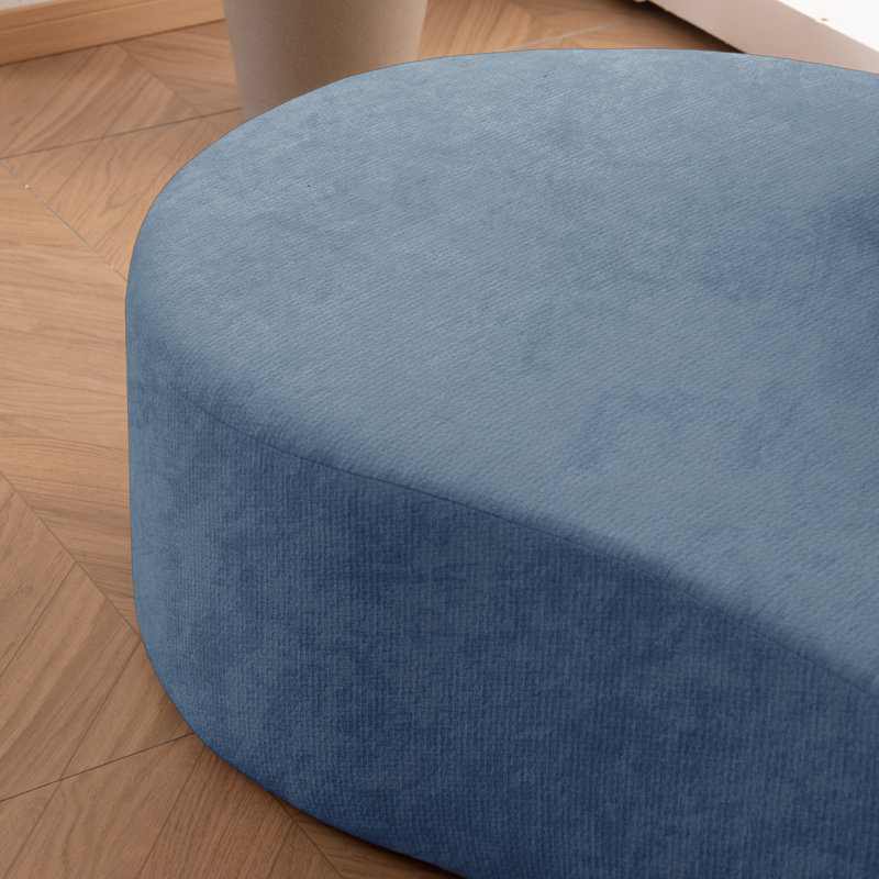 Canapé modulaire rembourré Boneless, Bleu, Left