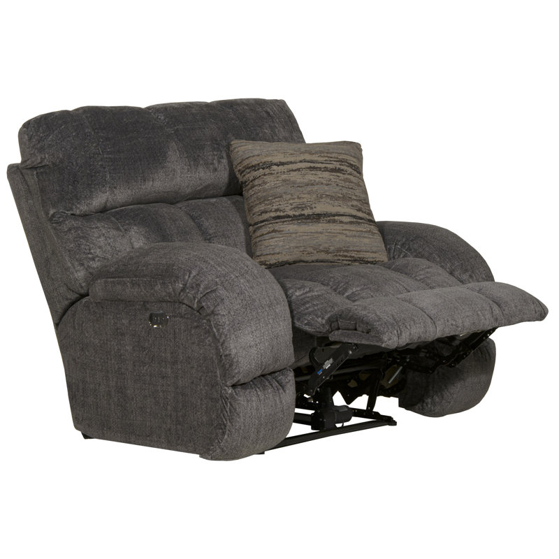Fauteuil inclinable standard Annaliisa, 100 % polyester gris, Électrique