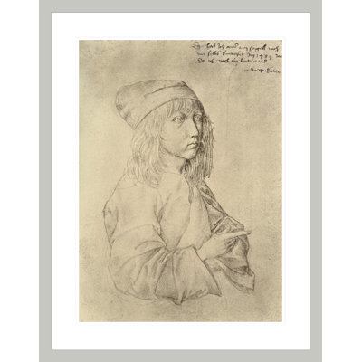 Self portrait at the age of thirteen by Albrecht Dürer -Framed Giclee Print