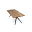 Lewandowski Acacia Solid Wood Top Metal Base Dining Table-37020507-37020508
