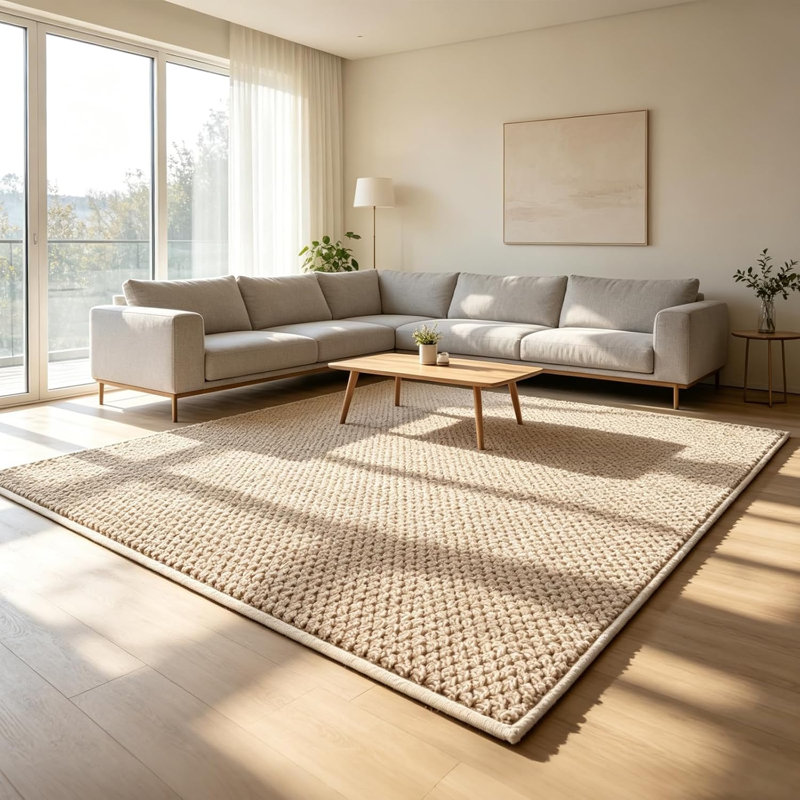 Rectangle 150 cm x 200 cm Jute / Sisal Area Rug